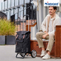 Preview: Andersen Alu Star Shopper Basil City schwarz