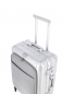 Preview: Travelite NEXT 4w Trolley S mit Vortasche silber