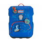 Preview: SCOUT Schultaschenset Neo Superflash Blue Dino 4tlg