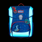 Preview: SCOUT Schultaschenset Neo Superflash Blue Dino 4tlg