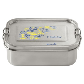 StepbyStep Edelstahl Lunchbox Blue&Yellow