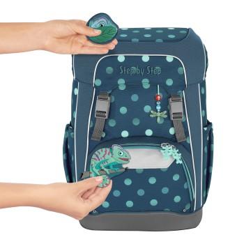 StepbyStep GIANT Chameleon Joshy Schoolbag-Set