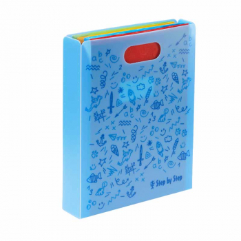 StepbyStep Faltbare Heftbox mit Tragegriff blau