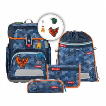 StepbyStep CLOUD schleich Eldorador Lava Dragon Schultaschen-Set