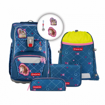 StepbyStep GIANT HORSE LIMA Schulrucksack-Set