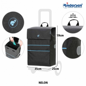 Andersen Scala Shopper Nelon anthtazit