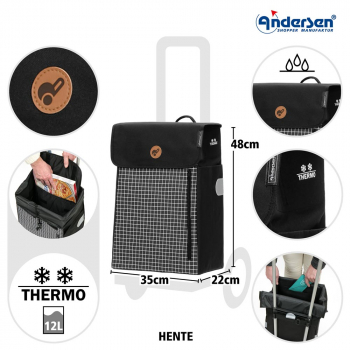 Andersen Scala Shopper Hente black