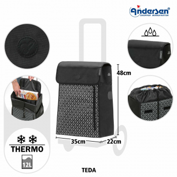 Andersen Scala Shopper Teda schwarz