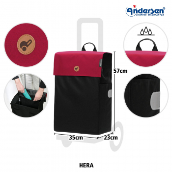 Andersen Alu Star Shopper Hera rot