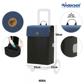Andersen Alu Star Shopper Hera blau