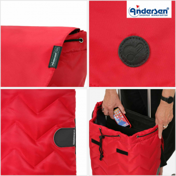 Andersen Alu Star Shopper Hilma rot