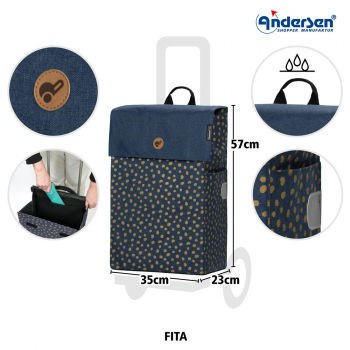 Andersen Treppensteiger Scala Shopper Fita blau