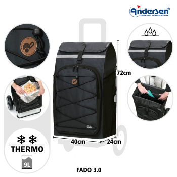 Andersen Royal Shopper Plus Fado 3.0 schwarz