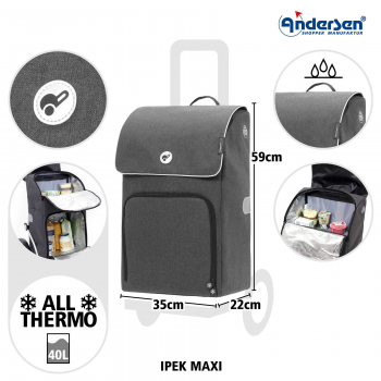 Andersen Royal Shopper Ipek Maxi anthrazit