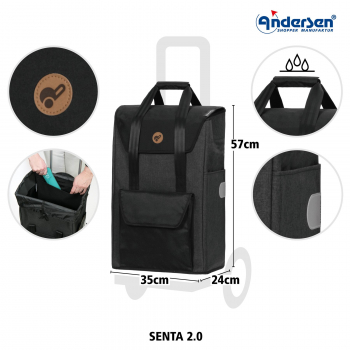 Andersen Royal Shopper Senta 2.0 schwarz