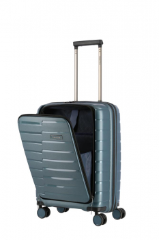 Travelite AIR BASE 4w Trolley S+ Front Pocket Iceblue