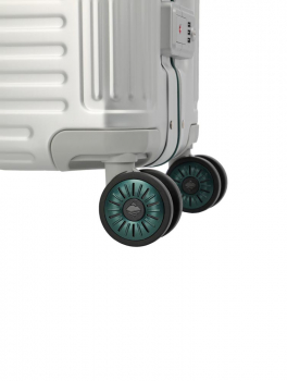 Travelite NEXT Aluminium Trolley L Silver Green