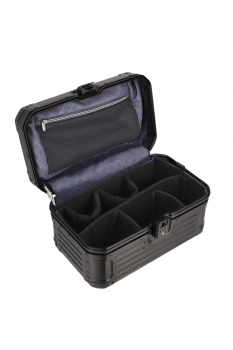 Travelite  NEXT  Aluminium Beautycase  schwarz