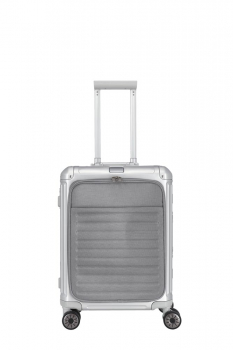 Travelite NEXT 4w Trolley S mit Vortasche silber