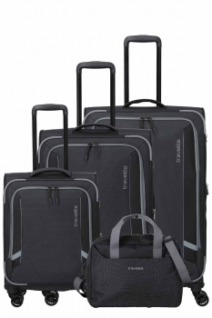 Travelite CORSIICA 4 w Trolley Set L/M/S/BB black