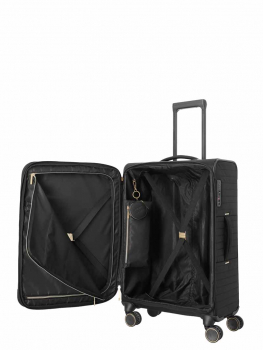 Travelite Barbara Stepp 4w Trolley M black