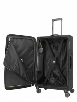 Travelite Barbara Stepp 4w Trolley L black