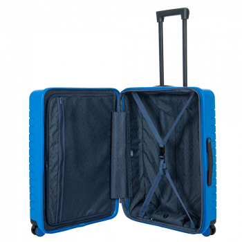 Brics Ulisse Trolley 4R  Exp 71 cm Blue elettri