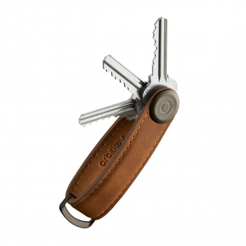 Orbitkey Horse Leather Chestnut B Yellow Gold & Gun Metal