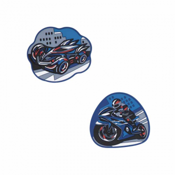 Wechselbuttons Turbo Speed DER DIE DAS 2tlg