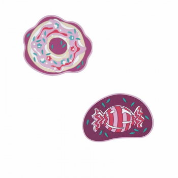 Wechselbuttons Sweet Sprinkles DER DIE DAS 2tlg