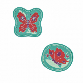 Wechselbuttons Butterfly Garden DER DIE DAS 2tlg