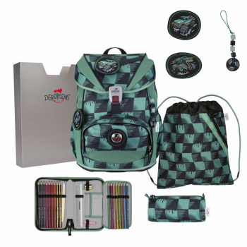 Schultaschenset ErgoFlex LightSuperflash DER DIE DAS 5tlg Super