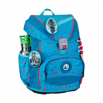 Schultaschenset ErgoFlex LightSuperflash DER DIE DAS 5tlg Blue Ice