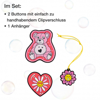 DER DIE DAS Schultaschenset ErgoFlex Easy Roses 5tlg