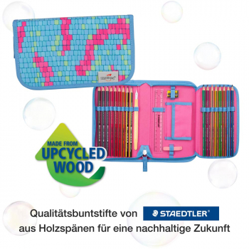 DER DIE DAS Schultaschenset ErgoFlex Tiny 5tlg Happy Pixel