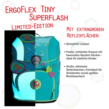 DER DIE DAS Schultaschenset ErgoFlex Tiny Superflash 5tlg Paradise