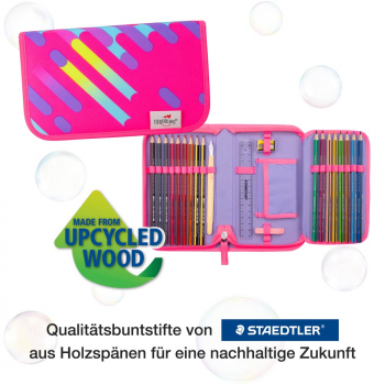 DER DIE DAS Schultaschenset ErgoFlex Tiny Neon 5tlg Punkie