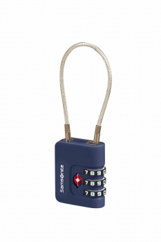 Samsonite TA REVOLUTION Cablelock 3 Dial TSA midn.blue