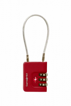 Samsonite TA REVOLUTION Cablelock 3 Dial TSA red