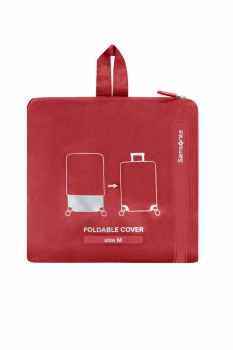 Samsonite foldable luggage cover M red
