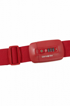 Samsonite TA REVOLUTION Luggage Strap TSA Lock red