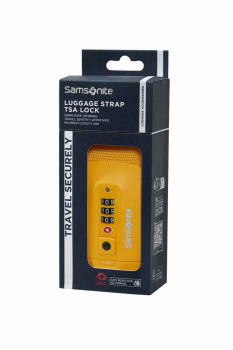 Samsonite TA REVOLUTION Luggage Strap TSA Lock yellow