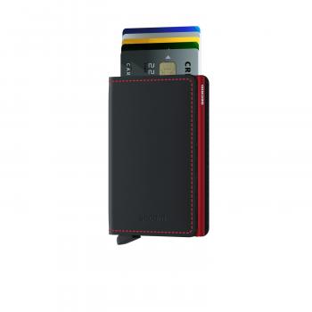 Secrid Slimwallet Matte Black & Red