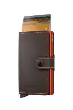 Secrid Miniwallet Matte Truffle & Orange