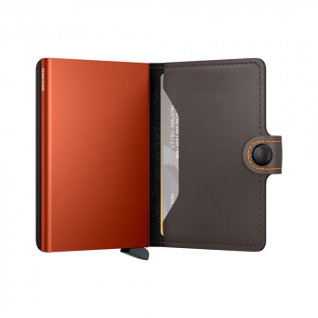 Secrid Miniwallet Matte Truffle & Orange