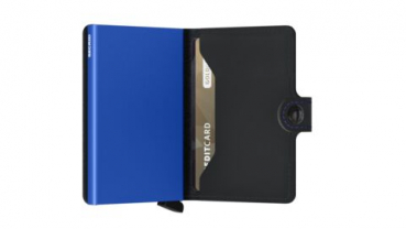 Secrid Miniwallet Matte Black & Blue
