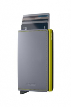 Secrid SLIMWALLET Matte Grey Lime