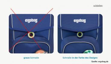 ergobag Fluo LED Seitentaschen Zip-SetGrün