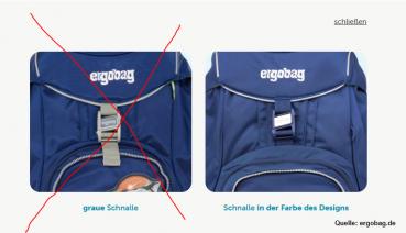 Ergobag  Seitentaschen Zip Set mit Reflektorstreifen Gelb ab 2019