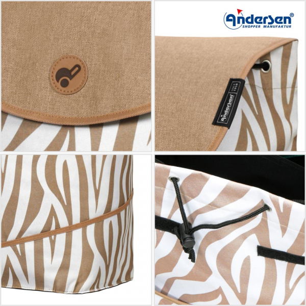 Andersen Scala Shopper Plus Tyra zebra